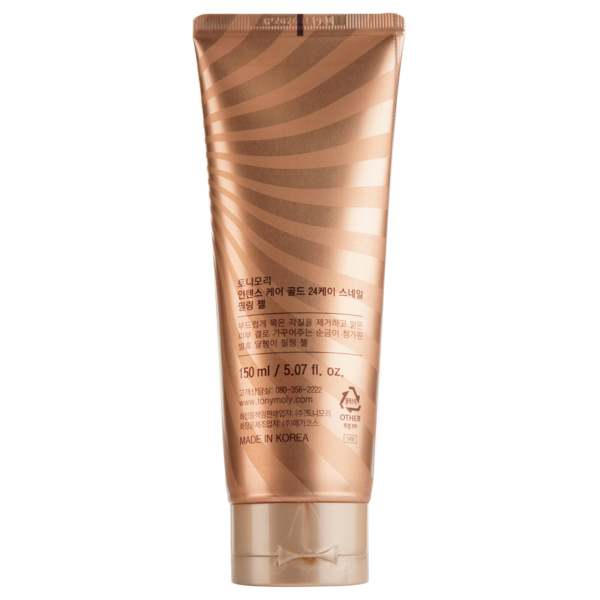 Пилинг-гель для лица Tony Moly Intense Care Gold 24k Snail с муцином улитки и золотом, 150 мл - Pampik - 3