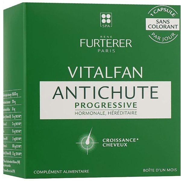 Капсули проти випадіння волосся Rene Furterer Vitalfan Antichute Progressive, 30 шт (235208) - Pampik