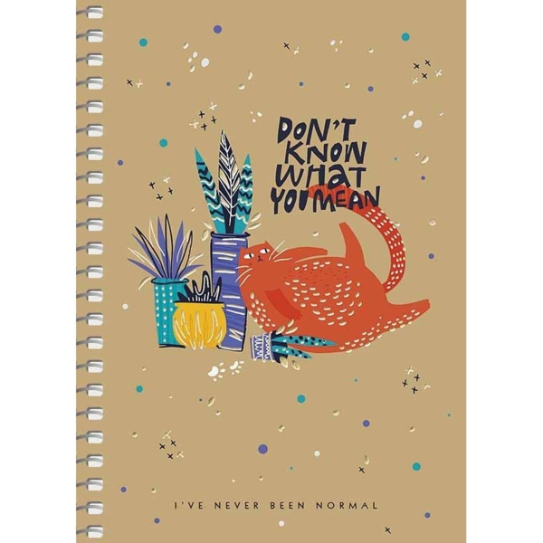 Тетрадь для записей Student Don't know what you mean А5, в клеточку, спираль, 96 листов (A5-SC-096-6101K) - Pampik