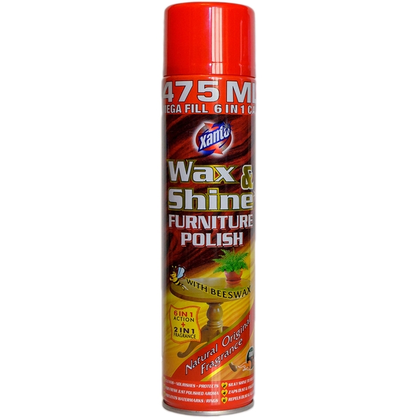 Віск Xanto Wax and Shine для догляду за меблями 475 мл - Pampik
