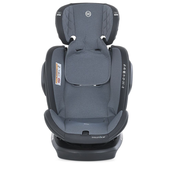 Автокресло El Camino EVOLUTION 2 ME 1045-1 Royal Dark Gray темно-серое (25863) - Pampik - 4