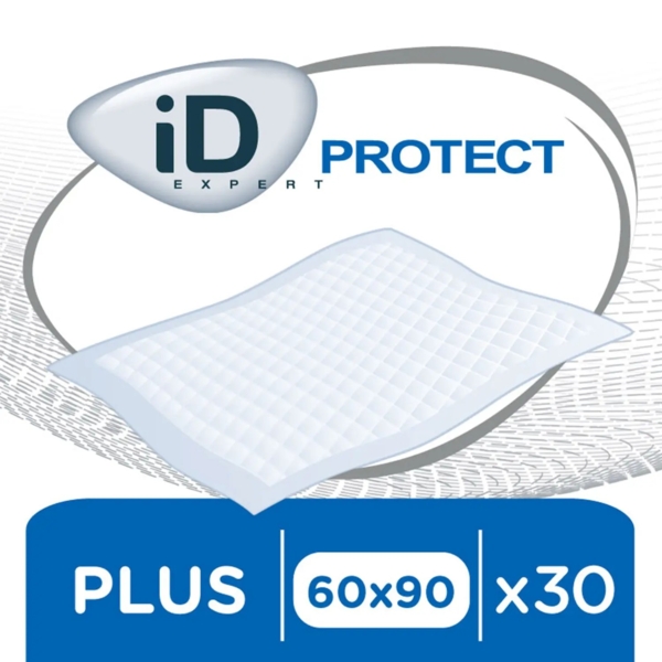 Одноразові гігієнічні пелюшки iD Protect Plus, 60x90 см, 30 шт. - Pampik - 2