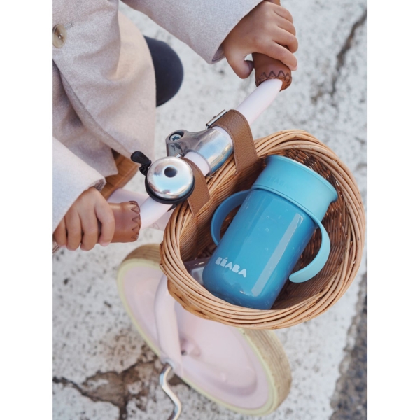 Поїльник-непроливайка Beaba 360°, блакитний, 340 мл (913572) - Pampik - 22