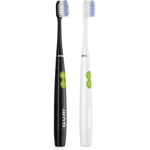 Змінна головка для зубної щітки GUM Sonic Daily чорна, 2 шт. - Pampik - 4