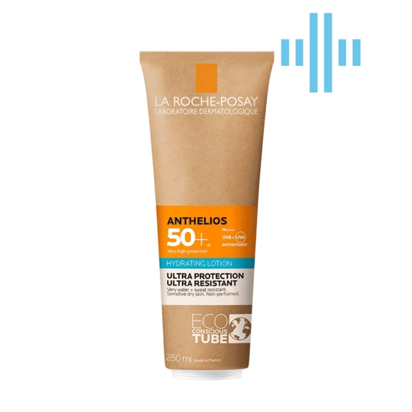 Солнцезащитный увлажняющий ультра-стойкий лосьон для кожи лица и тела La Roche-Posay Anthelios SPF50+, 250 мл - Pampik