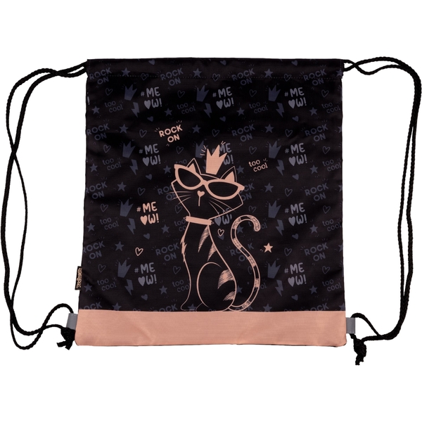 Сумка для обуви 1 Вересня SB-10 Pussycat черная (533482) - Pampik