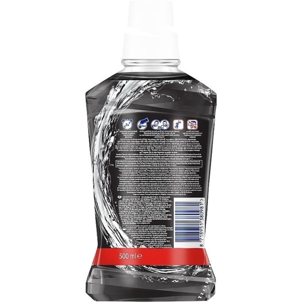 Ополіскувач для ротової порожнини Colgate Plax Відбілювання з деревним вугіллям, 500 мл - Pampik - 2