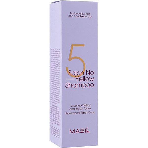 Шампунь Masil 5 Salon No Yellow Shampoo против желтизны волос, 300 мл - Pampik - 2