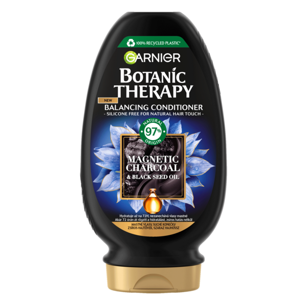 Балансирующий бальзам-ополаскиватель Garnier Botanic Therapy Магнетический уголь, 200 мл - Pampik