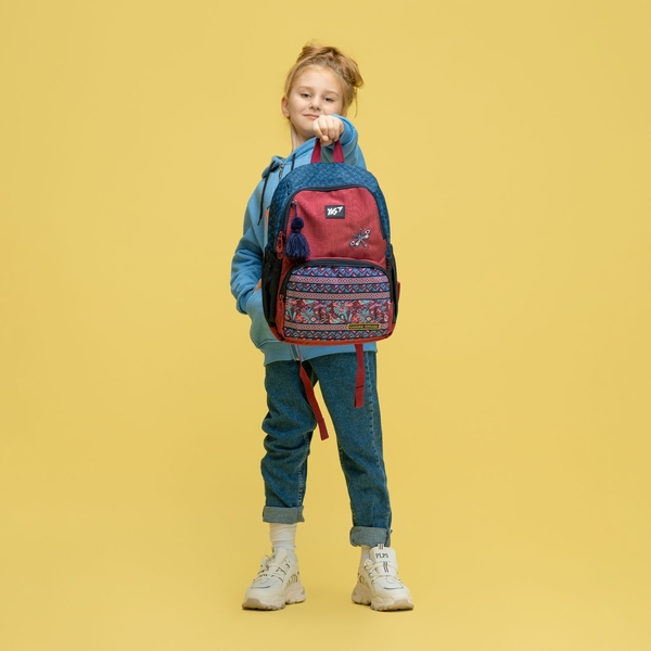 Рюкзак Yes T-104 Catalina Estrada Pattern, синий с фиолетовым (554690) - Pampik - 5