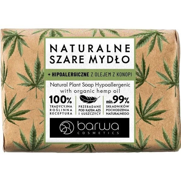 Натуральне гіпоалергенне мило Barwa з олією конопель, 90 г - Pampik