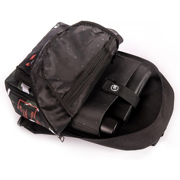 Рюкзак молодежный Yes Т-82 Smiley World Military Boy, черный с зеленым (558290) - Pampik - 5