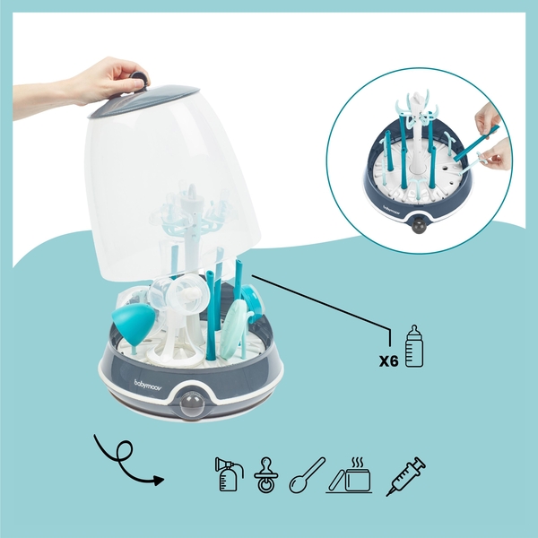 Стерилізатор Babymoov Turbo steam sterilizer синій (A003110) - Pampik - 6