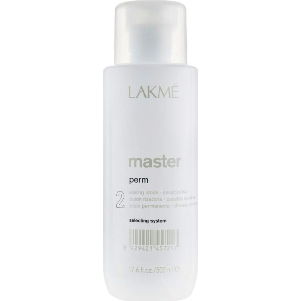 Лосьйон для завивки Lakme Master Perm Waving Lotion 2 for Sensitive Hair, 500 мл - Pampik