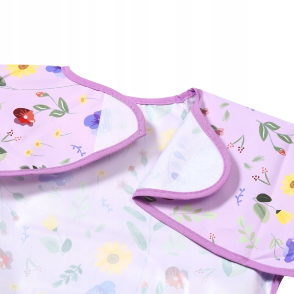 Нагрудник з довгим рукавом BabyOno Квітковий сад від 6 м. до 2 років, 74x36 см (1476/01) - Pampik - 3