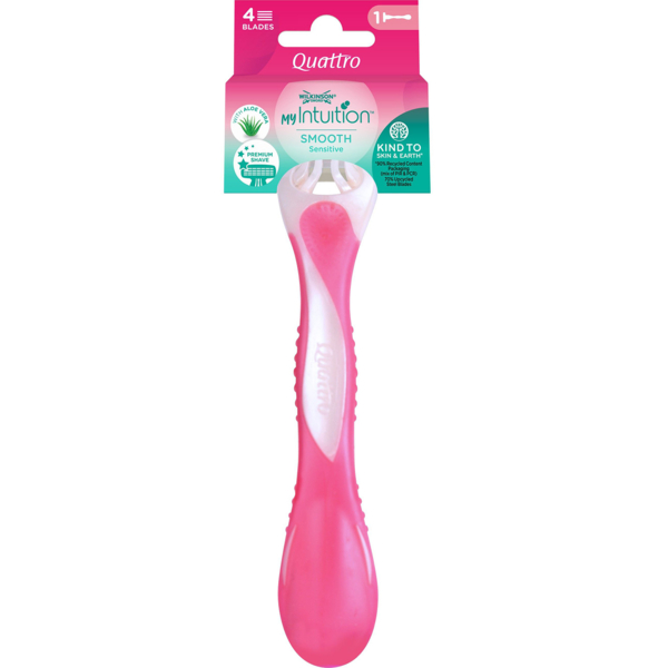 Бритва одноразовая Wilkinson Sword Quattro Intuition, 1 шт. - Pampik