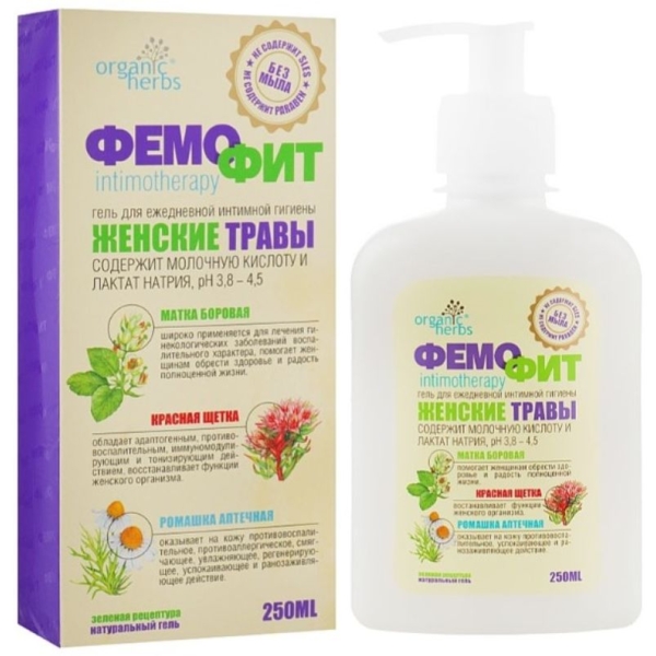 Пенка для интимной гигиены Фемофит Лечебно-профилактическая линия без мыла 250 мл - Pampik