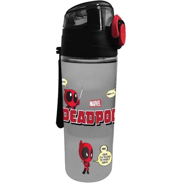 Бутылка для воды Yes Marvel Deadpool, 620 мл, серая (707791) - Pampik