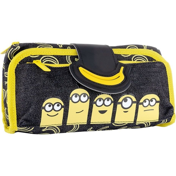 Пенал мягкий Yes TR-55 Minions, 10х5х22 см, черный с желтым (532918) - Pampik