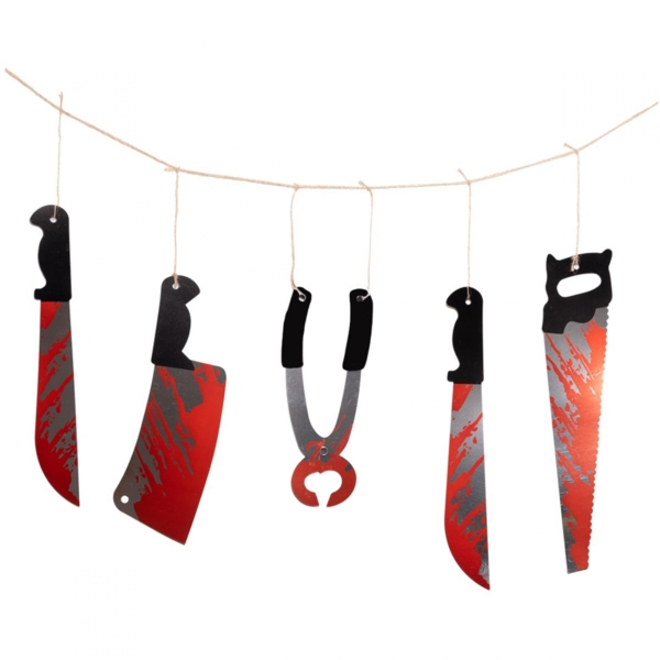 Гирлянда бумажная фигурная Yes! Fun Halloween Инструменты, 1.8 м (974373) - Pampik