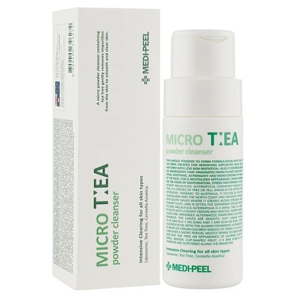 Ензимна пудра Medi-Peel Micro Tea Powder Cleanser із чайним деревом, 70 г - Pampik