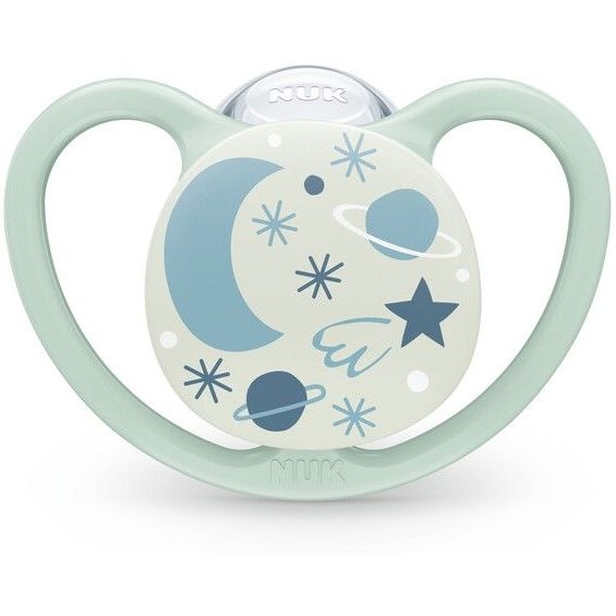 Пустышка ортодонтическая Nuk Space Night размер Львенок звездное небо, 2 шт. - Pampik - 3
