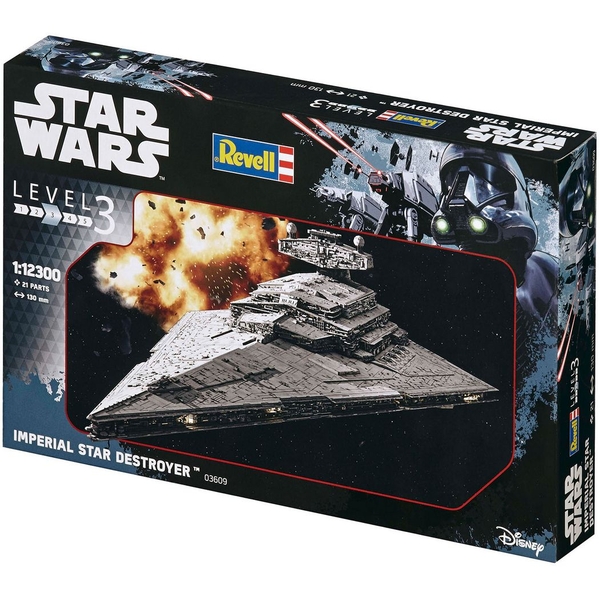 Збірна модель Revell Космічний корабель Imperial Star Destroyer, рівень 3, масштаб 1:12300, 21 деталь (RVL-03609) - Pampik