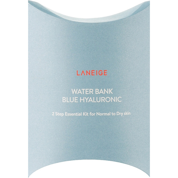Набір мініатюр для шкіри Laneige Water Bank Blue Hyaluronic 2 Step Essential Kit for Normal to Dry Skin, 2 шт. - Pampik