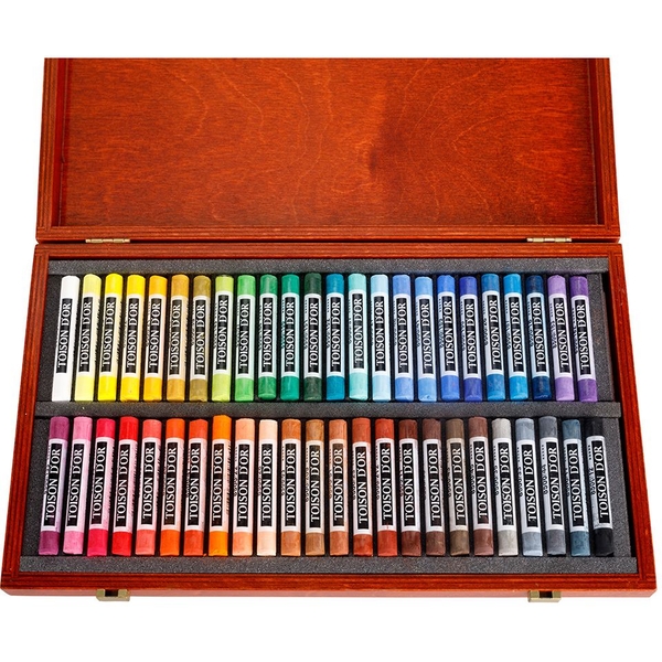 Крейда-пастель Koh-i-Noor Toison Dor дерев'яна коробка 48 шт (8596) - Pampik