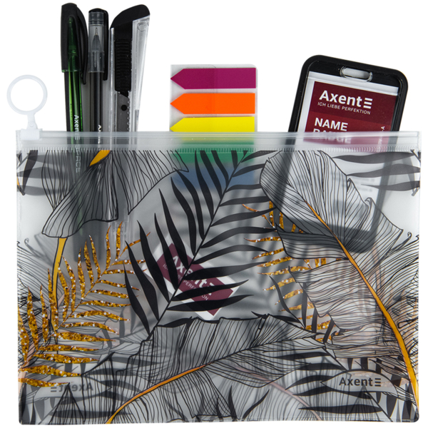 Папка на молнии Axent Jungle Soft Touch А5 (1445-01-A) - Pampik - 2