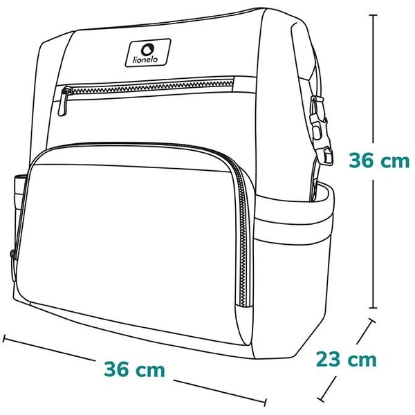 Сумка-рюкзак для коляски Lionelo Cube Lovin, чорний (LO-CUBE LOVIN) - Pampik - 7