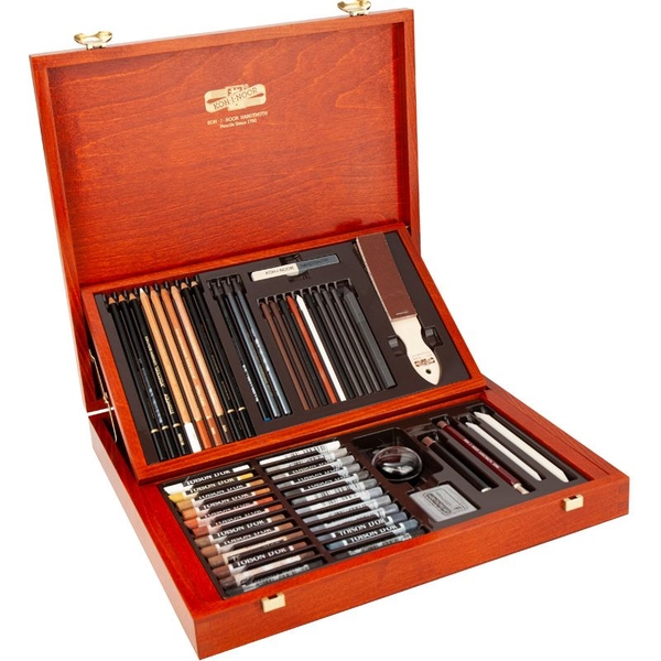 Набір художній Koh-i-Noor Gioconda великий дерев'яна коробка (8896/1) - Pampik