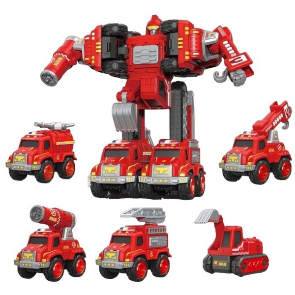 Игрушка трансформер Beiens Пожарный (MY367) - Pampik