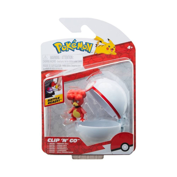 Ігровий набір Pokemon W15 Clip N Go Magby + Premier Ball (PKW3139) - Pampik - 2