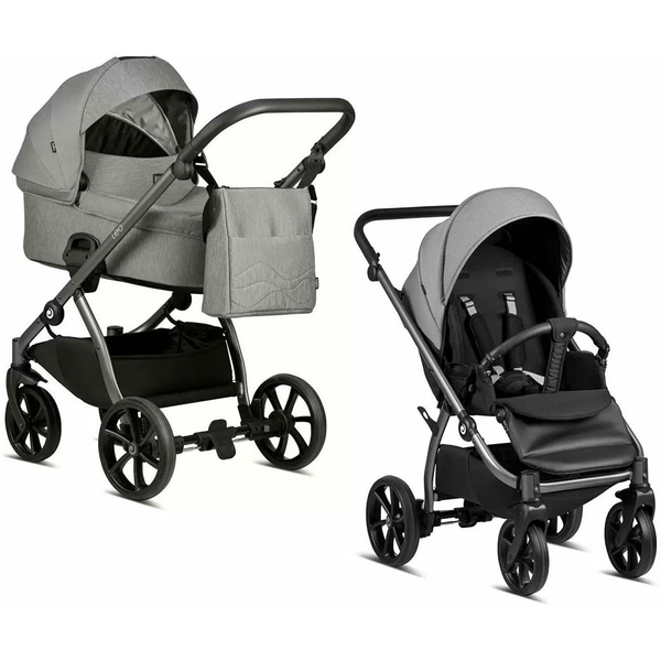 Коляска універсальна 2 в 1 Tutis Leo Grey (1222108) - Pampik