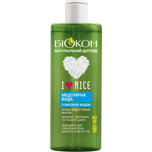 Міцелярна вода Біокон I Love Rice 400 мл - Pampik