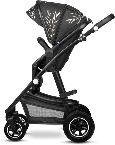 Универсальная коляска 2 в 1 Lionelo Amber Lovin, черная (LO-AMBER LOVIN (2in1)) - Pampik - 4