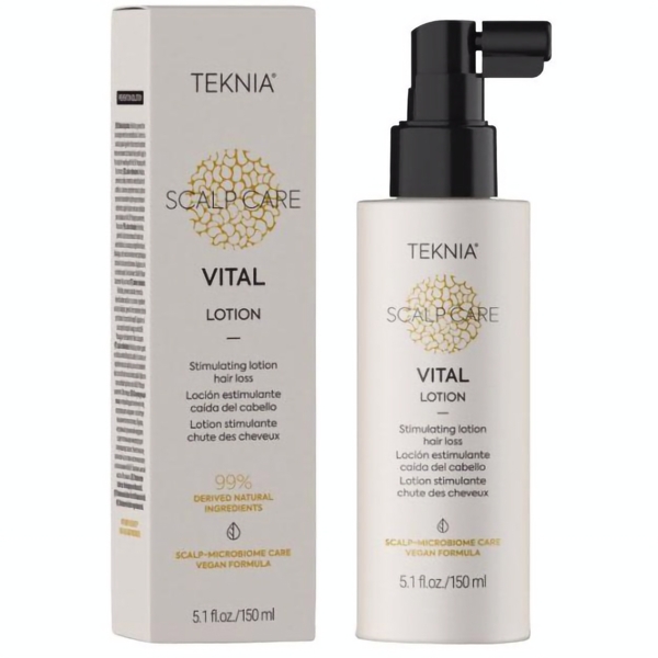 Стимулюючий лосьйон для запобігання випадіння волосся та відновлення пошкодженого волосся Lakme Teknia Scalp Care Vital Lotion 150 мл - Pampik - 2