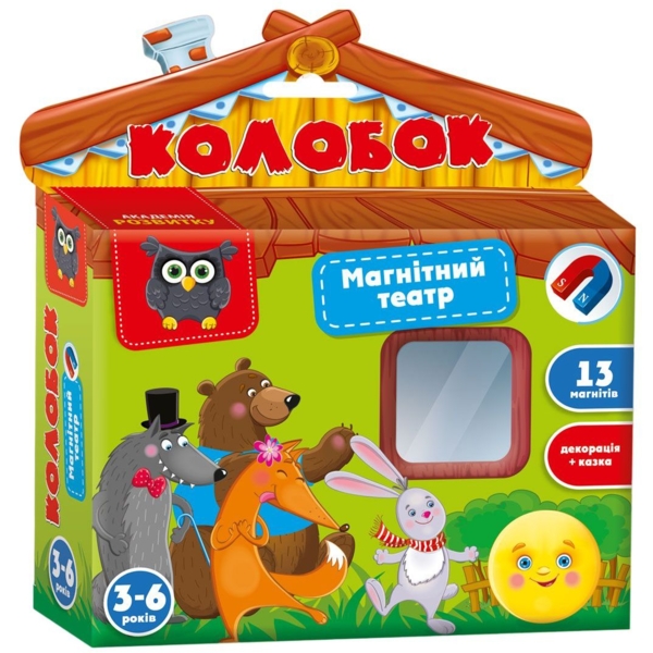 Магнитный театр Vladi Toys Академія розвитку Колобок укр. язык (VT3206-30) - Pampik