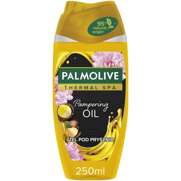 Гель для душу Palmolive Thermal Spa Заспокійлива олія з олією макадамії, 250 мл - Pampik - 3