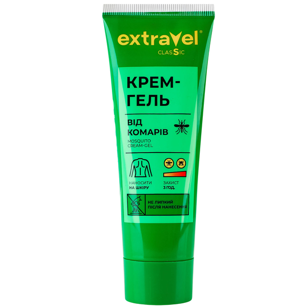 Крем-гель від комарів Extravel Classic, 60 мл - Pampik