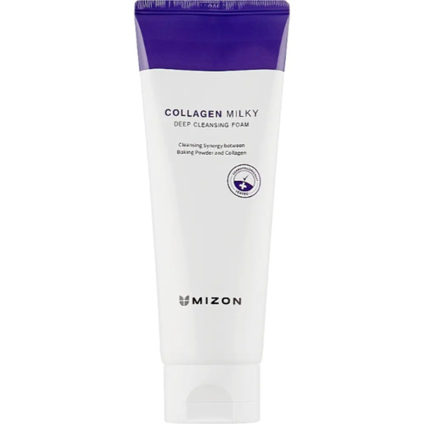 Пенка для лица Mizon Collagen Milky Deep Cleansing Foam с коллагеном и молочным белком 150 мл - Pampik