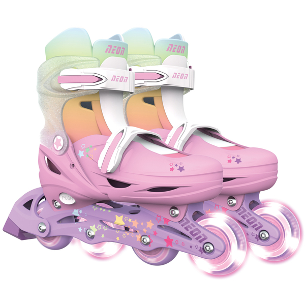 Роликові ковзани Neon Combo розмір 30-33 веселка (NC48R4) - Pampik