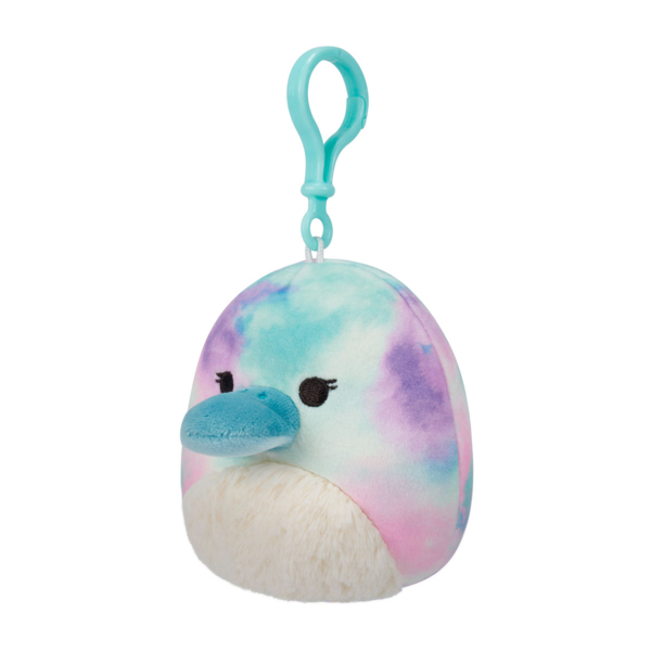 М'яка іграшка-брелок Squishmallows Трицератопс на кліпсі, 9 см (SQCP00216) - Pampik - 2