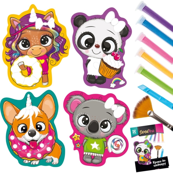 Набір для творчості Vladi Toys Sand Art Солодка вечірка (VT4501-02) - Pampik - 3