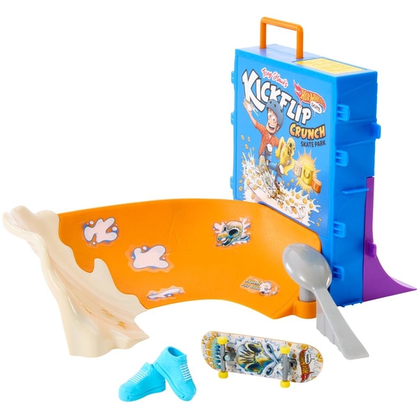 Ігровий набір Hot Wheels ​Tony Hawk Скейтборд-парк Тоні Гока Пластівці (HTP09) - Pampik