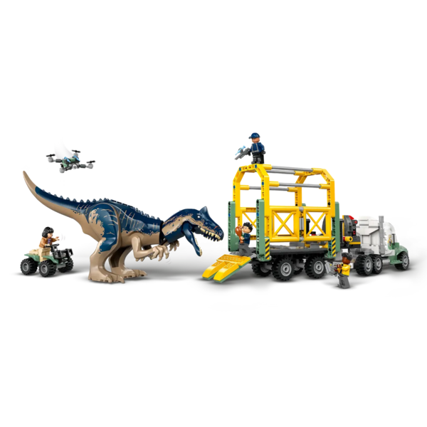 Конструктор LEGO Jurassic World Місії динозаврів Вантажівка для перевезення алозавра, 588 деталей (76966) - Pampik - 7
