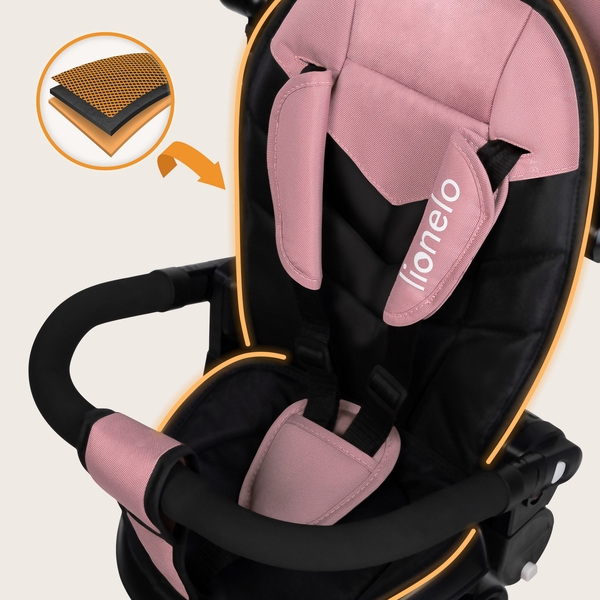 Велосипед Lionelo Tris Plus Pink Rose, розовый - Pampik - 16