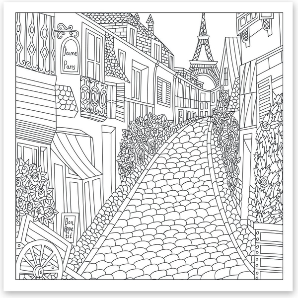 Розмальовка антистрес Santi Архітектурні споруди 20 сторінок (742914) - Pampik - 3