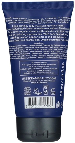 Органический мужской крем для лица Urtekram Men 75 мл - Pampik - 2